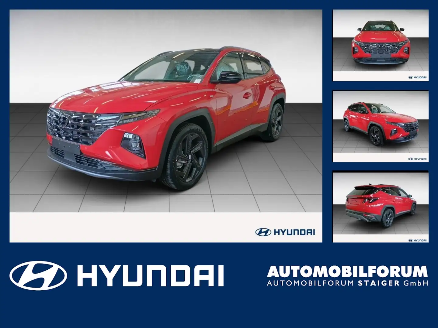Hyundai TUCSON 1.6 T-GDI Blackline 5 Jahre Garantie Rood - 1