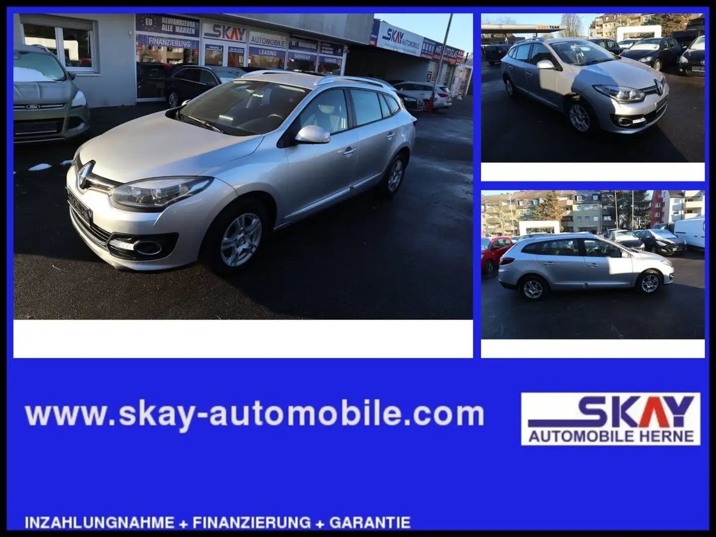 Renault Megane Paris Navi Tempo SHZ Scheckheftgepflegt Silber - 1