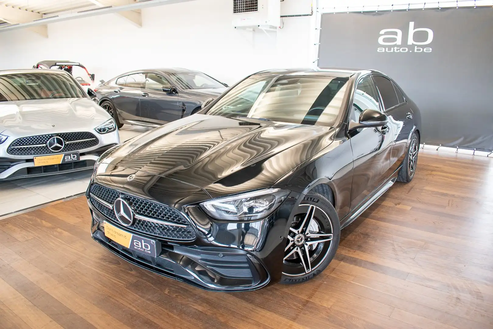 Mercedes-Benz C 180 AMG-LINE DYN SEL,APPLE/ANDROID,KEY-LESS,ZETELVER Noir - 2
