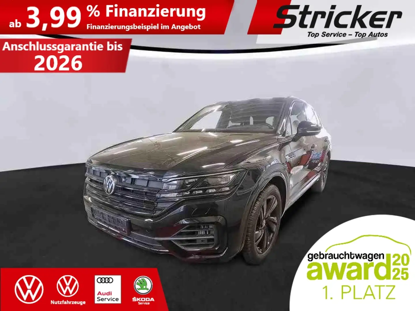 Volkswagen Touareg R 3.0TSI 700,-ohne Anzahlung Dynaudio AHK Pano Schwarz - 1