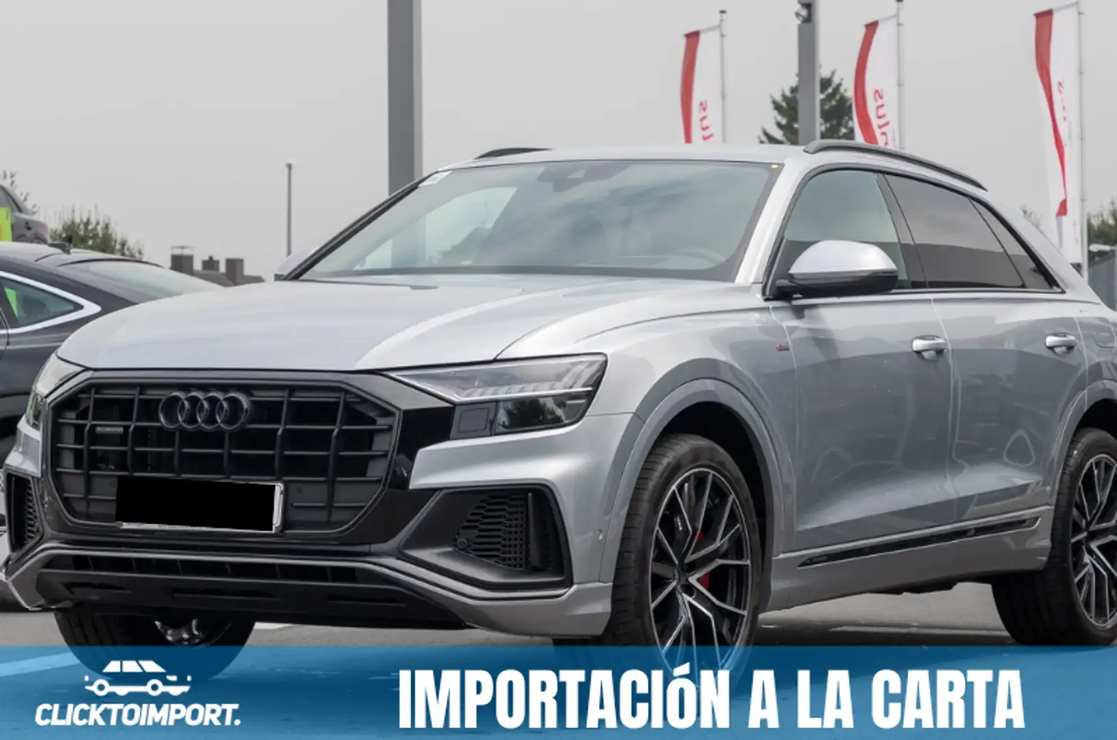 Audi Q8 55 TFSIe S line quattro Grau - 1