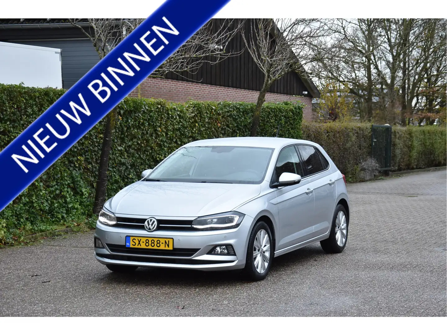 Volkswagen Polo 1.0 TSI Highline in Topstaat NAP virtueel cockpit Grijs - 1