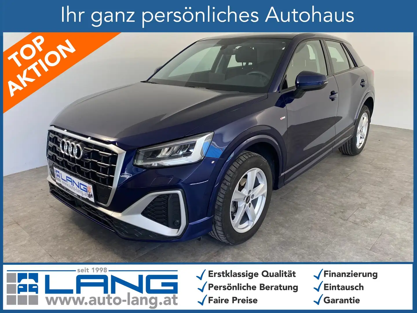 Audi Q2 35 2.0 TDI S line LED*NAVI*AHK*PANORAMA 85 kW (... Blau - 1