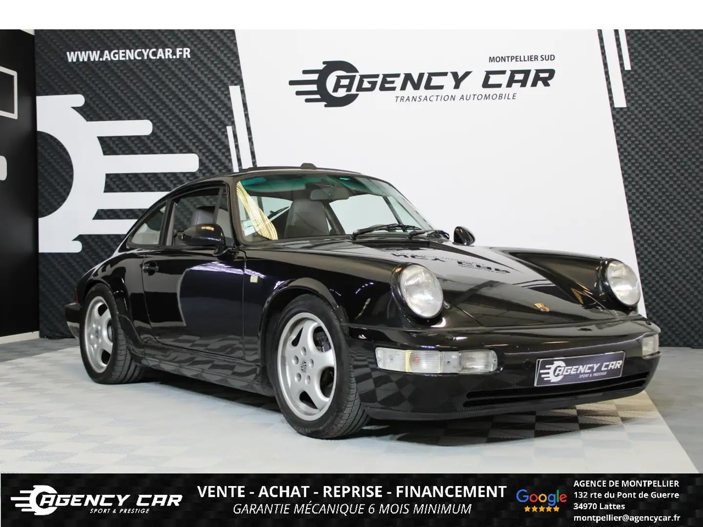 Porsche 911 3.6i TYPE 964 Carrera 2 HISTORIQUE COMPLET Noir - 1