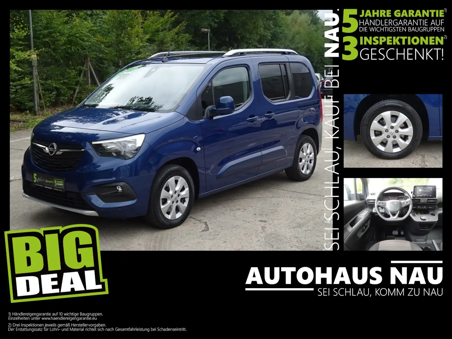 Opel Combo Life 1.5 Innovation Automatik! 1. Hand! Blau - 1