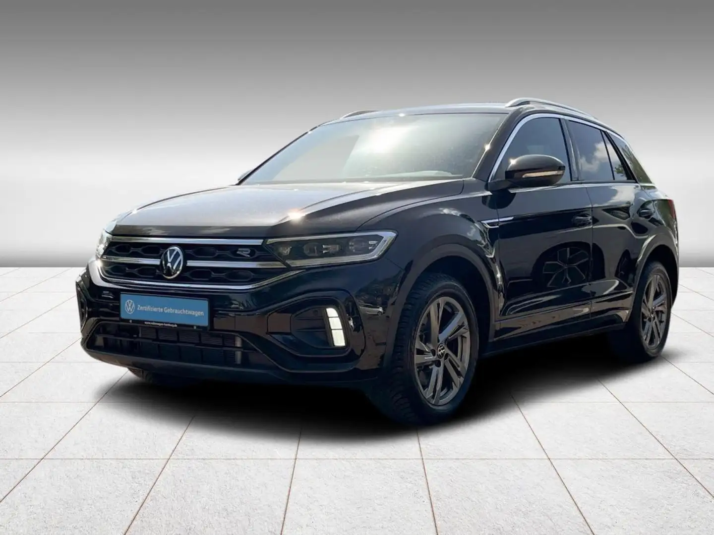 Volkswagen T-Roc 2.0 TDI R-Line DSG AHK Navi LED Kamera Schwarz - 1