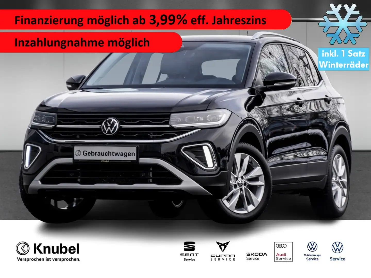 Volkswagen T-Cross Style 1.0 TSI DSG IQ.Light Navi TravelAss. 18" Schwarz - 1