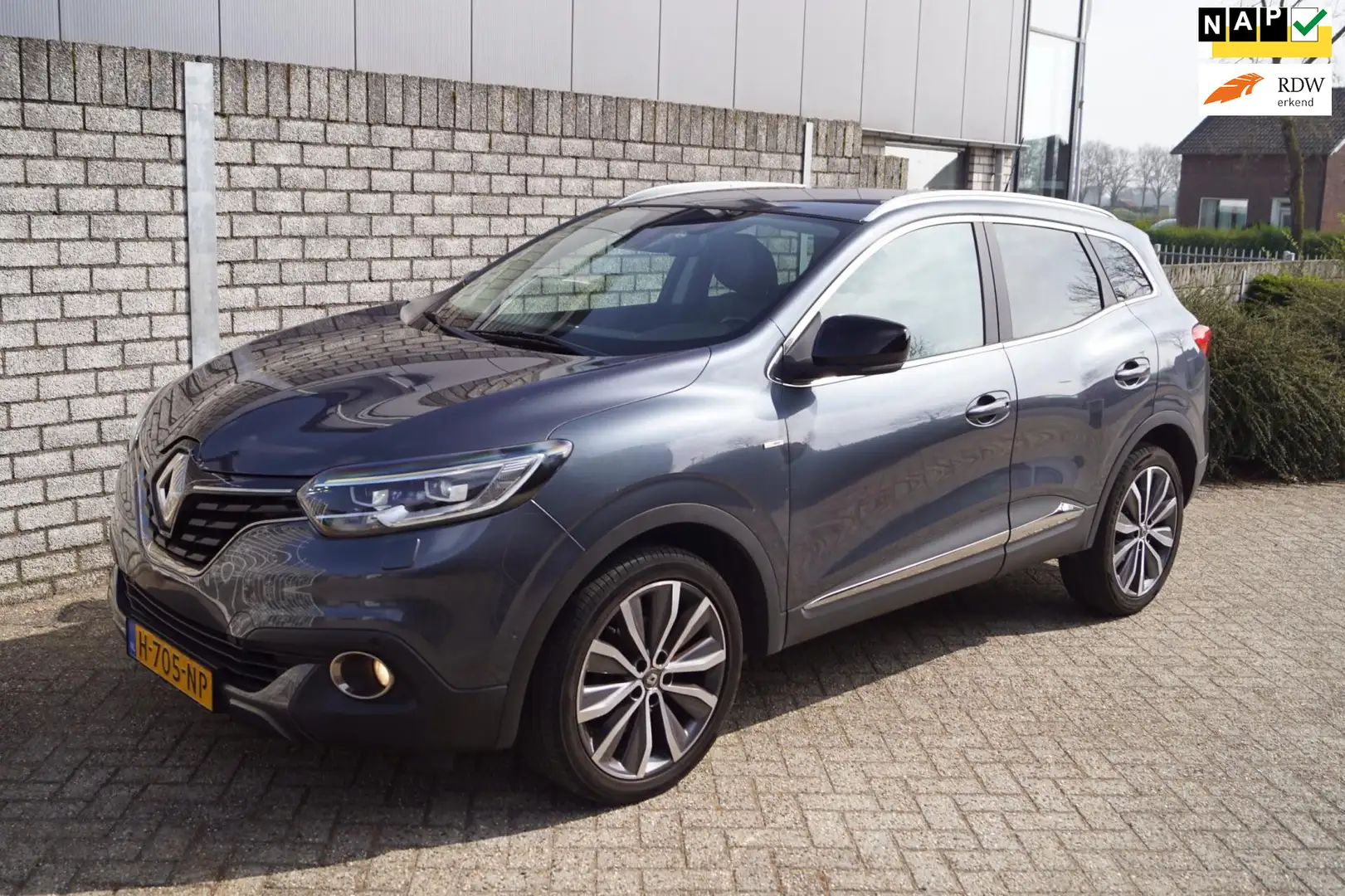 Renault Kadjar 1.2 TCe Extase Bose Leder Sportst Stoelverw Navi C Blauw - 1