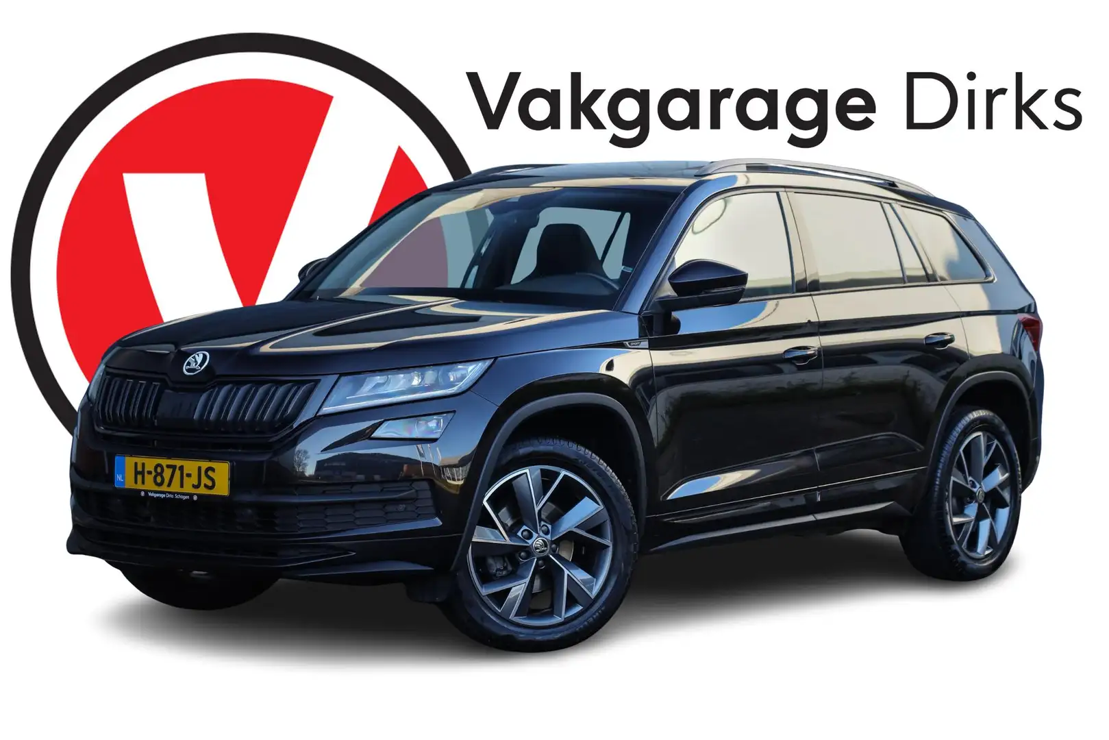 Skoda Kodiaq 1.5 TSI DSG Sportline ✅ Pano ✅ ACC ✅ Trekhaak Schwarz - 1
