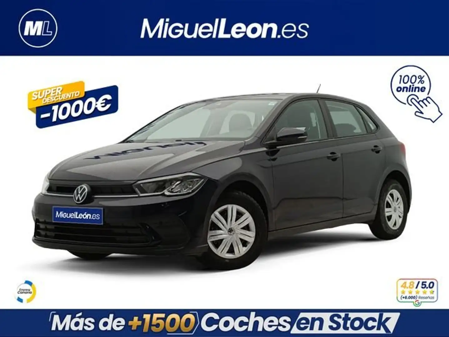 Volkswagen Polo 1.0 TSI Life 70kW Negro - 1