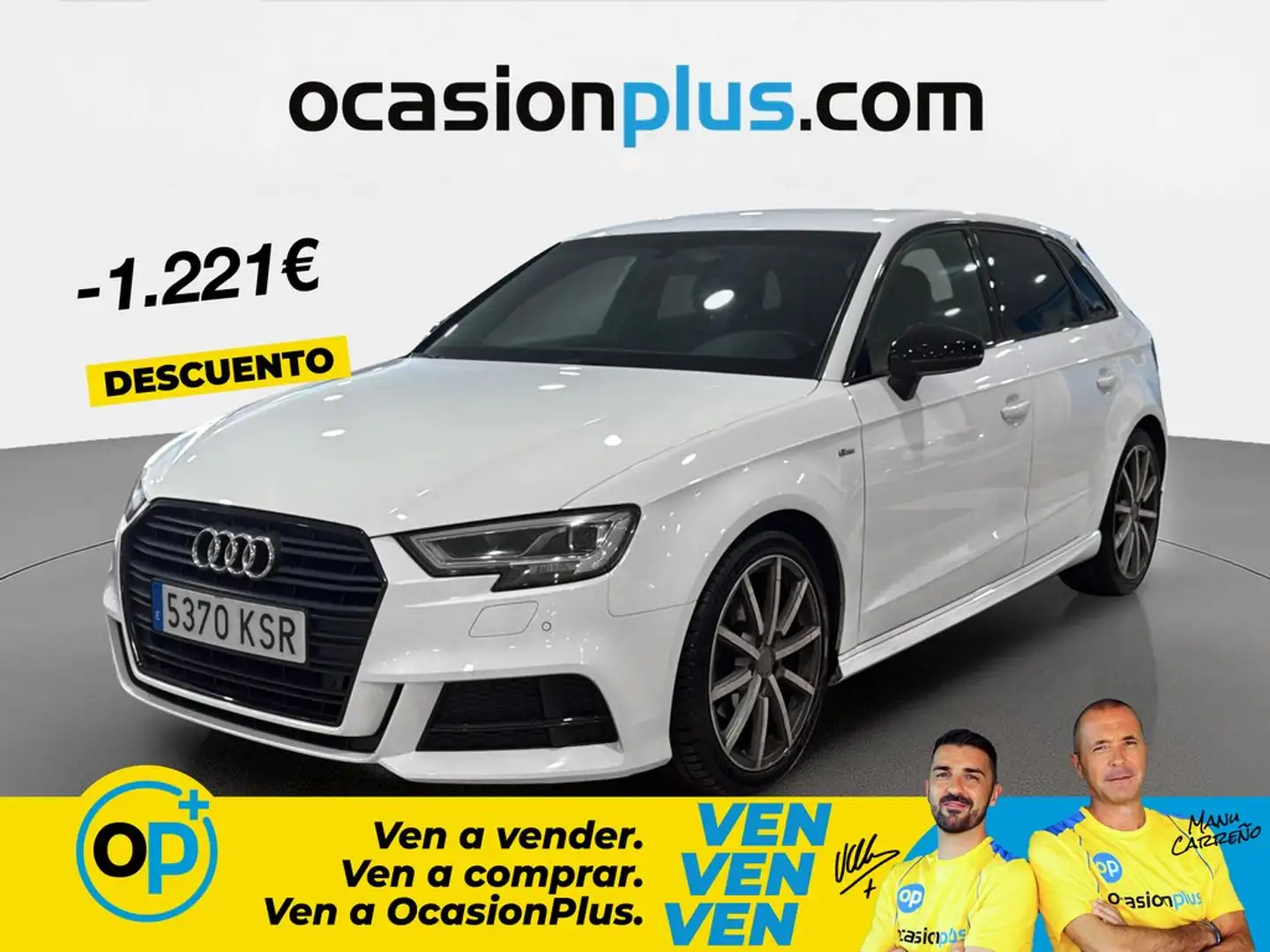 Audi A3 Sportback 1.5 TFSI COD EVO Black line S-T 110kW Blanco - 1