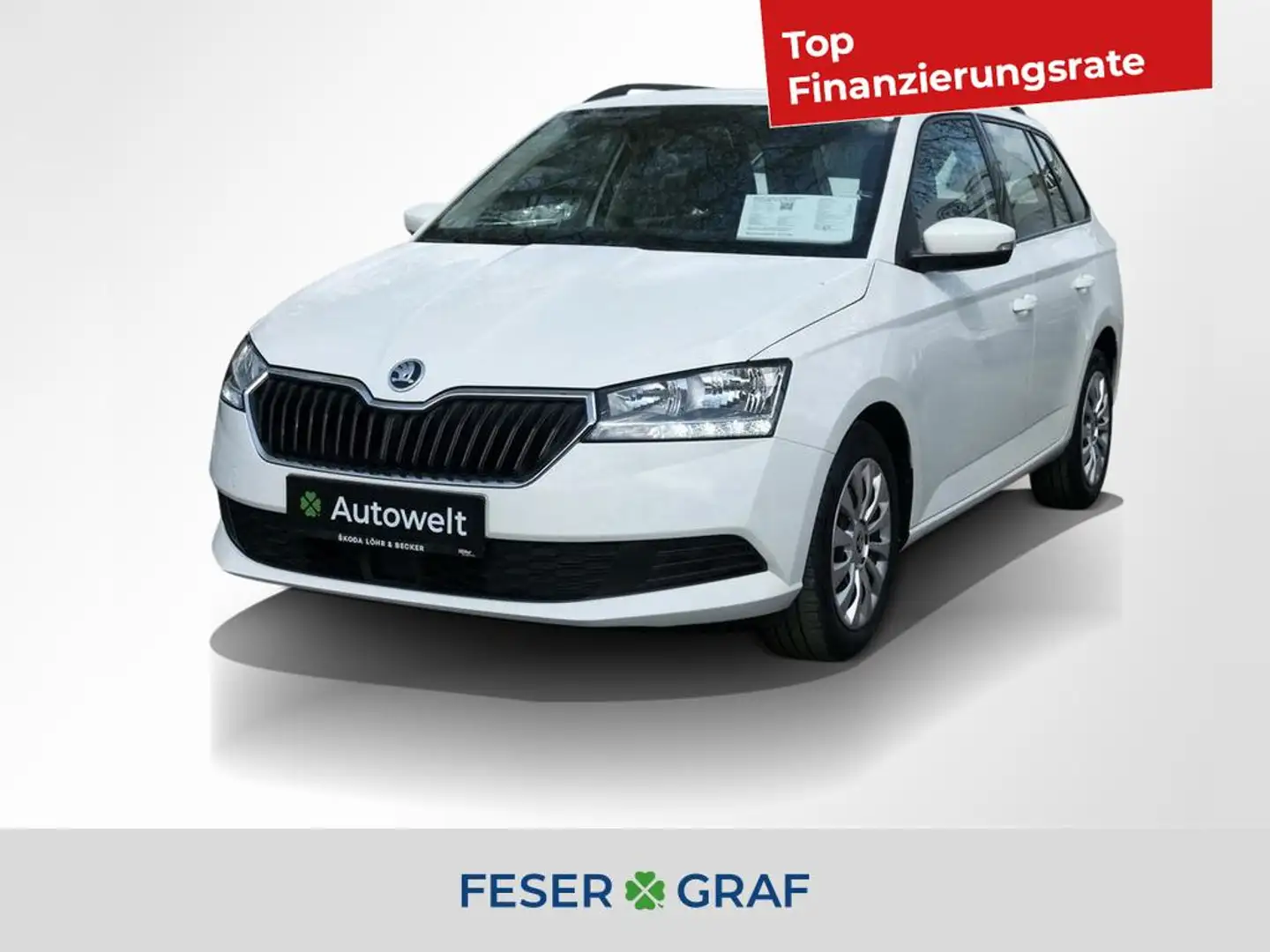 Skoda Fabia Combi Ambition Klima Apps Sitzhzg Tempomat Weiß - 1