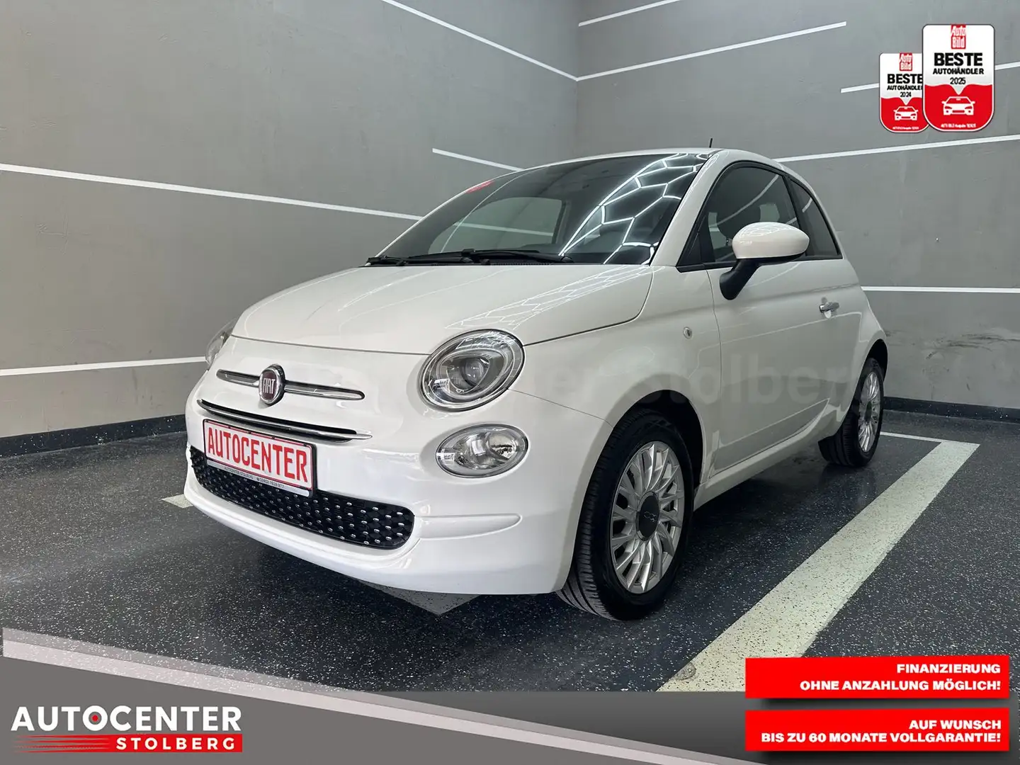 Fiat 500 "WENIG KM-KLIMA-USB-MULTI-ALU" Weiß - 1