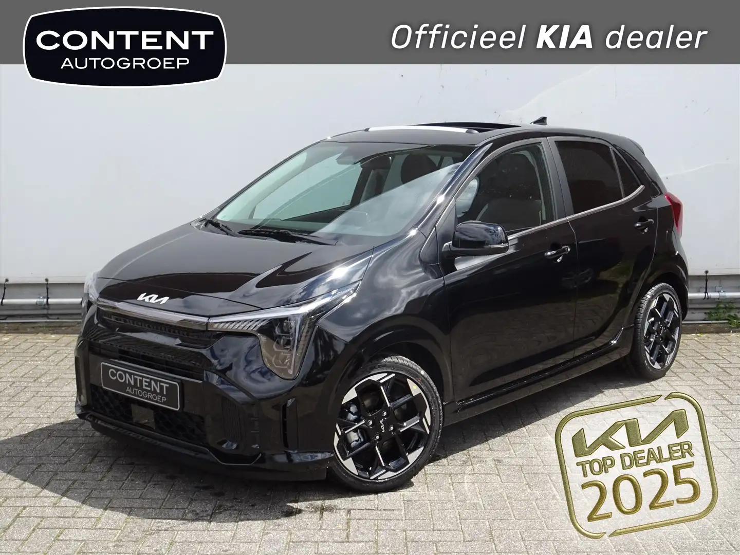 Kia Picanto 1.0 GDI 4-zits GT-Line NIEUW TE BESTELLEN IN ALLE Zwart - 1