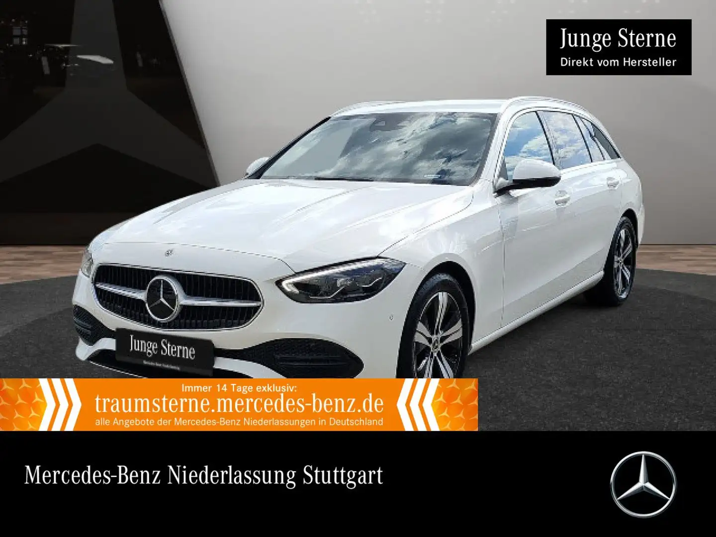 Mercedes-Benz C 220 d T 4M AVANTG+AHK+LED+STHZG+KAMERA+KEYLESS Weiß - 1