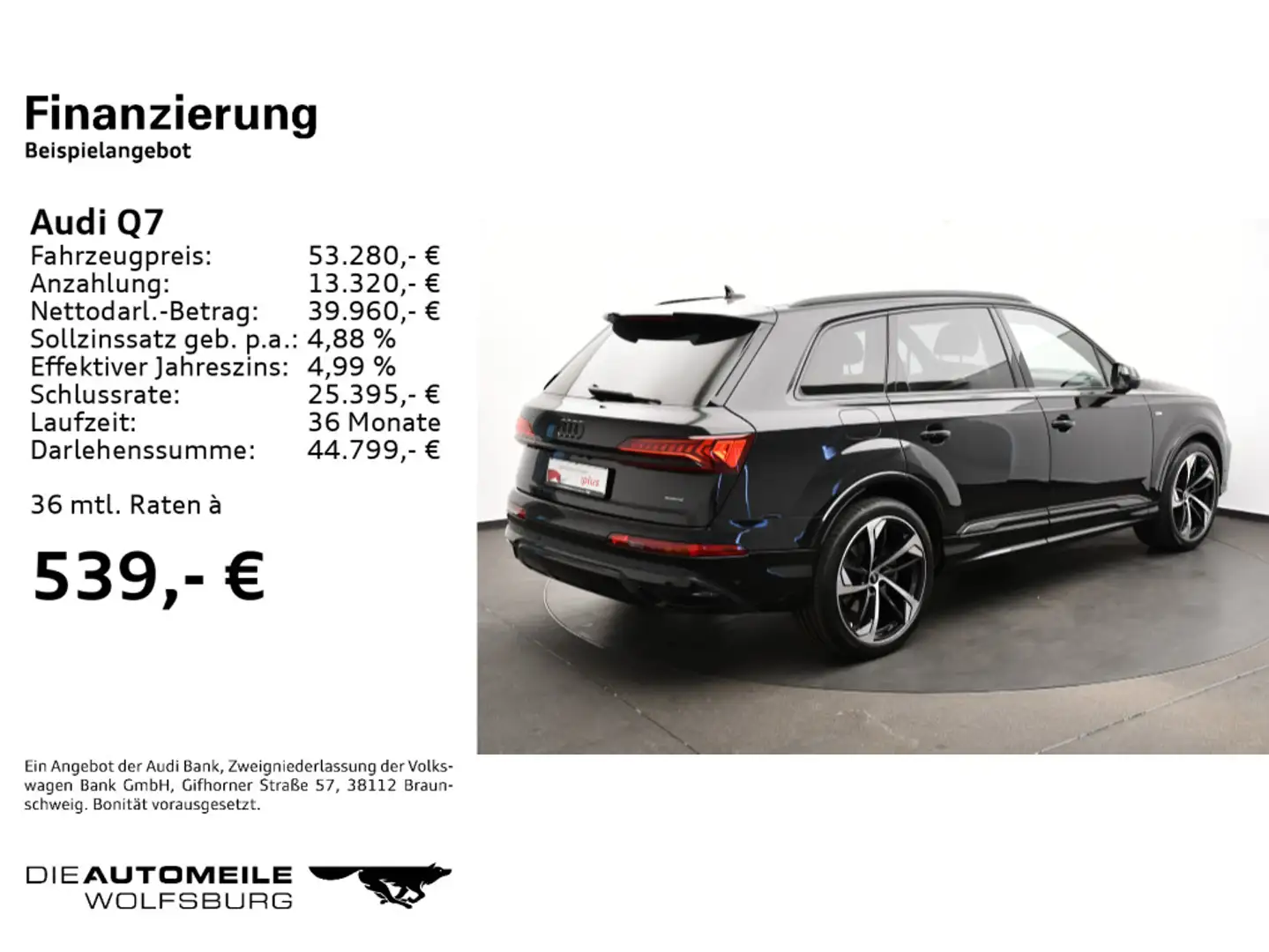 Audi Q7 3.0 TFSI e Tiptronic quattro AHK/Rückkam/Spor Schwarz - 2