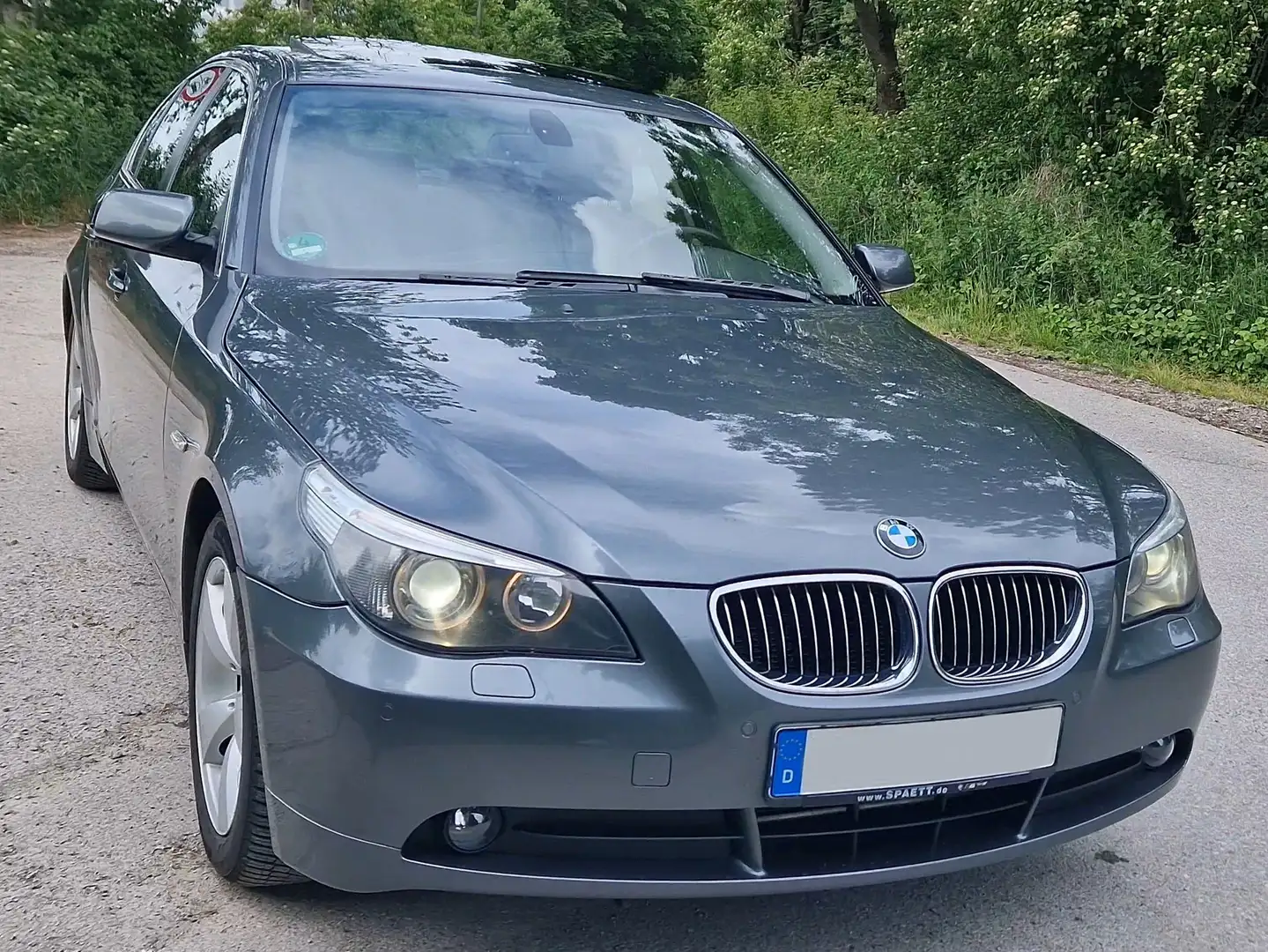 BMW 523 5er 523i E60 LPG Autogas Motorschaden TÜV neu Grau - 2