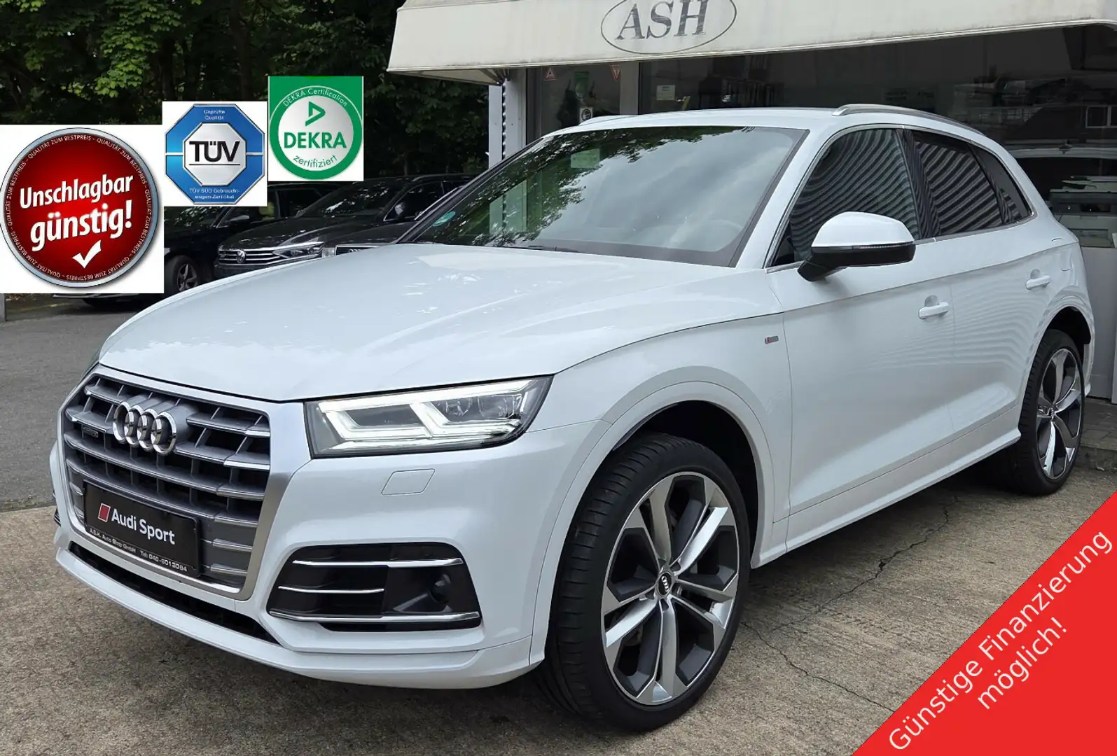 Audi Q5 S-Line quattro.Led.Matrix.VirtTacho.KeylGo.QC Weiß - 1