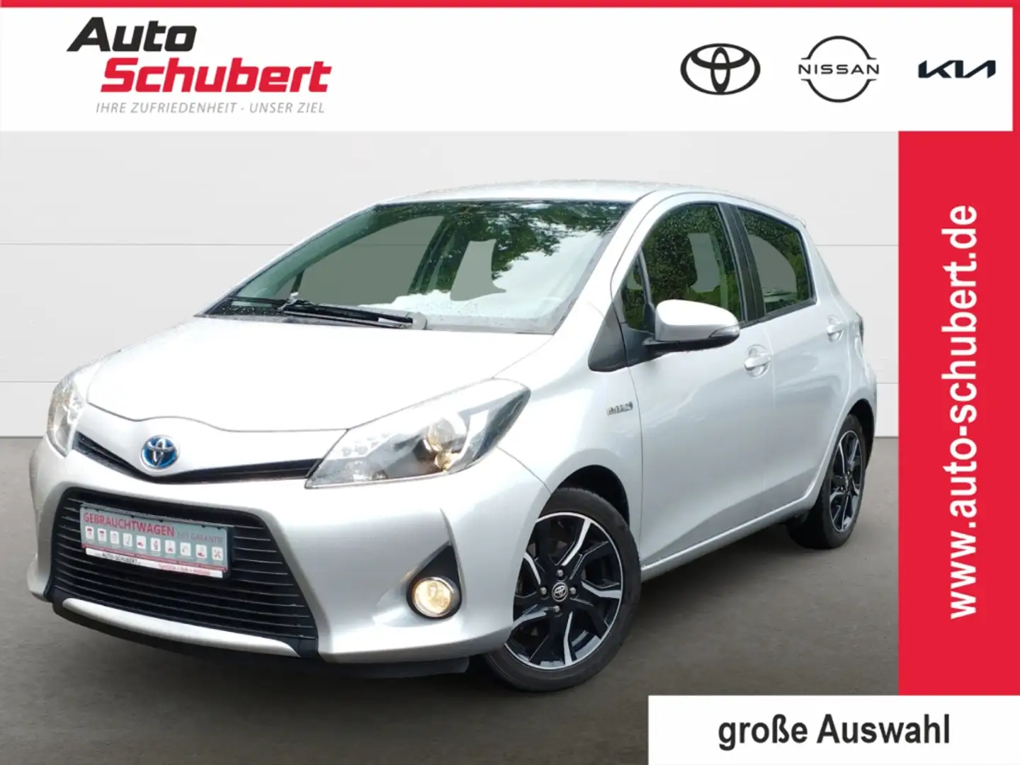 Toyota Yaris Hybrid Club 1.5 VVT-i 5-TÜRER, AUTOMATIK, Klimaaut Silber - 1