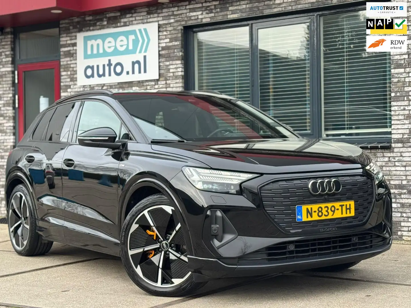 Audi Q4 e-tron 40 S-LINE COMPETITION SOH 92.7% l SONOS l RS-ZETEL Zwart - 1