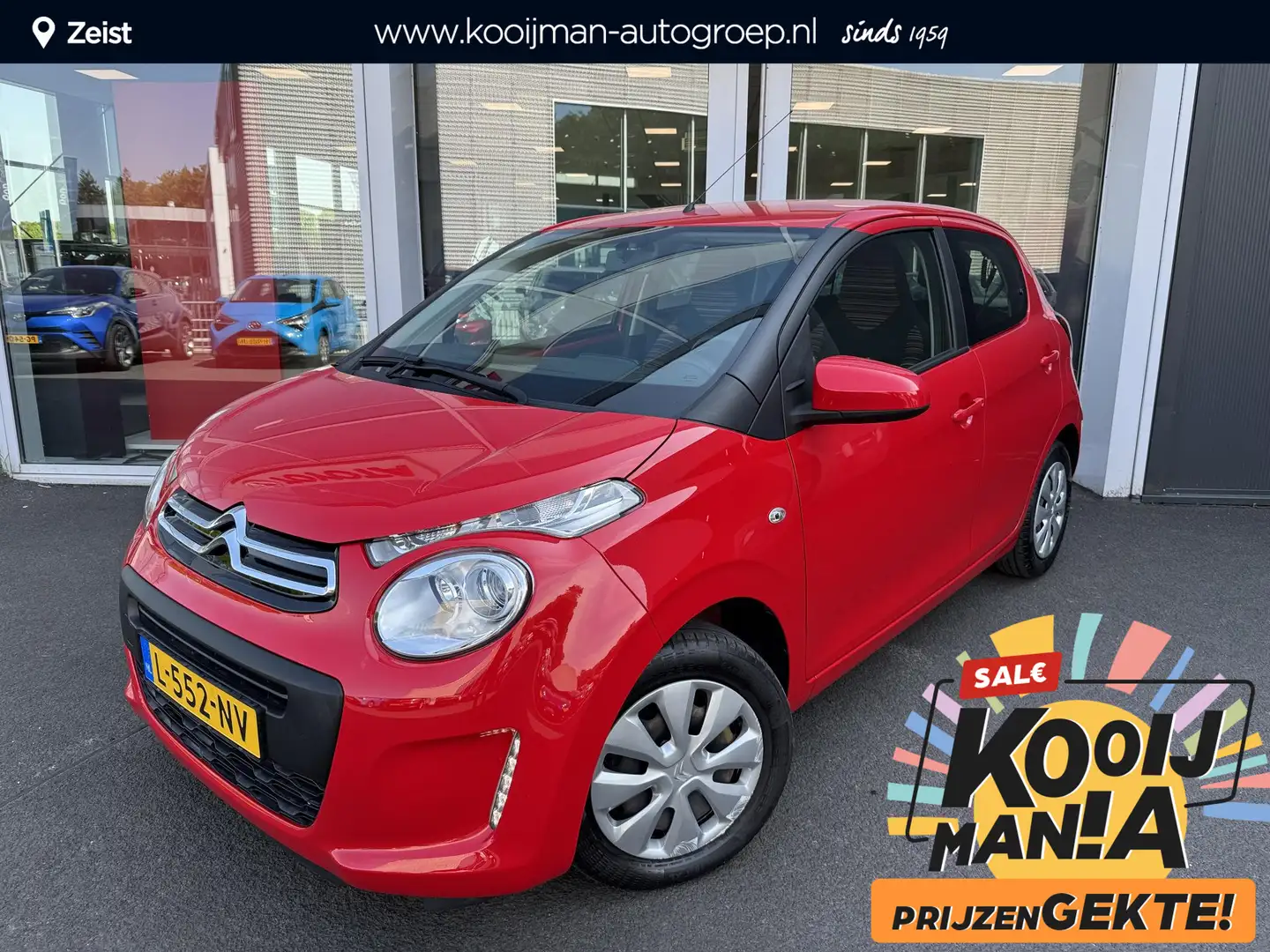 Citroen C1 1.0 VTi Feel Airco | Bluethooth Rood - 1