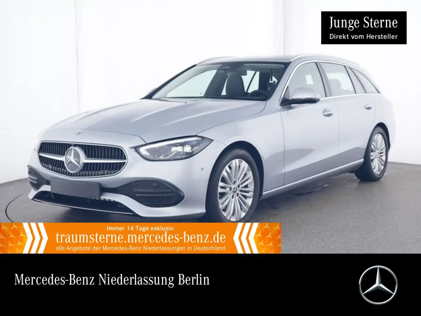 Mercedes-Benz C 180 T AVANTG+360+LED+TOTW+KEYLESS+9G Zilver - 1