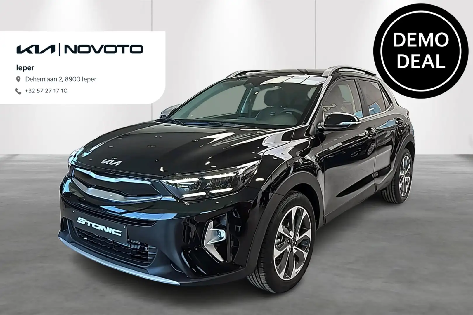 Kia Stonic 1.0 T 100 Inspire Plus DCT Zwart - 1