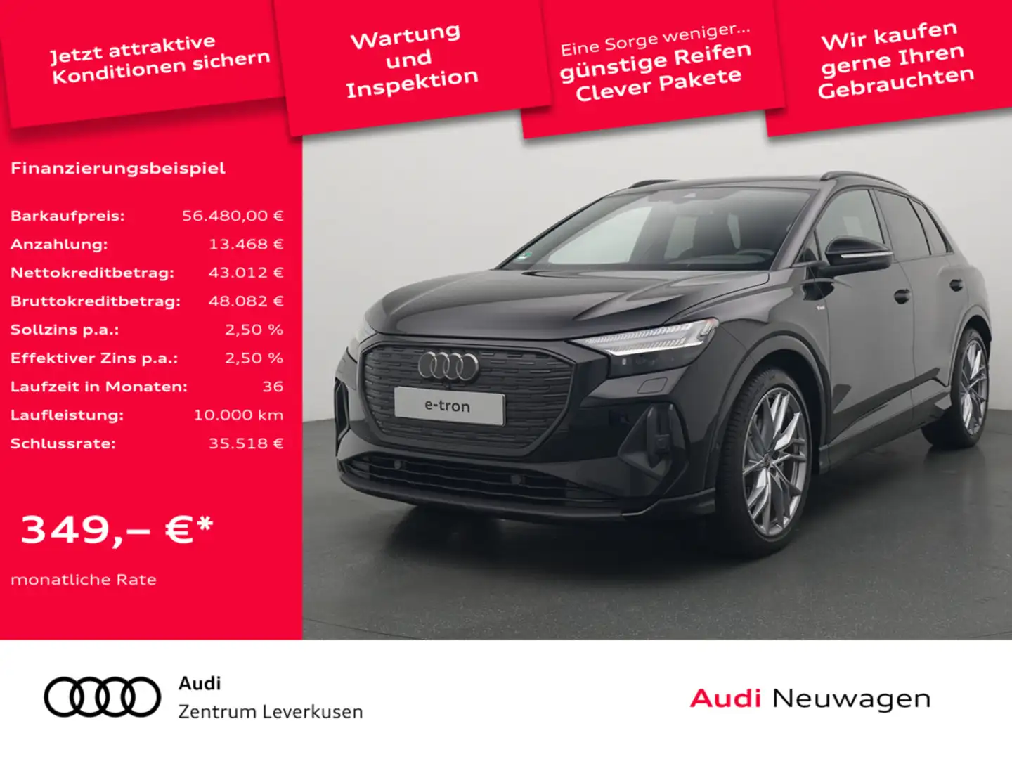 Audi Q4 e-tron VIRT KAM360° PDC MEMORY SHZ KLIMA AHK Grau - 1