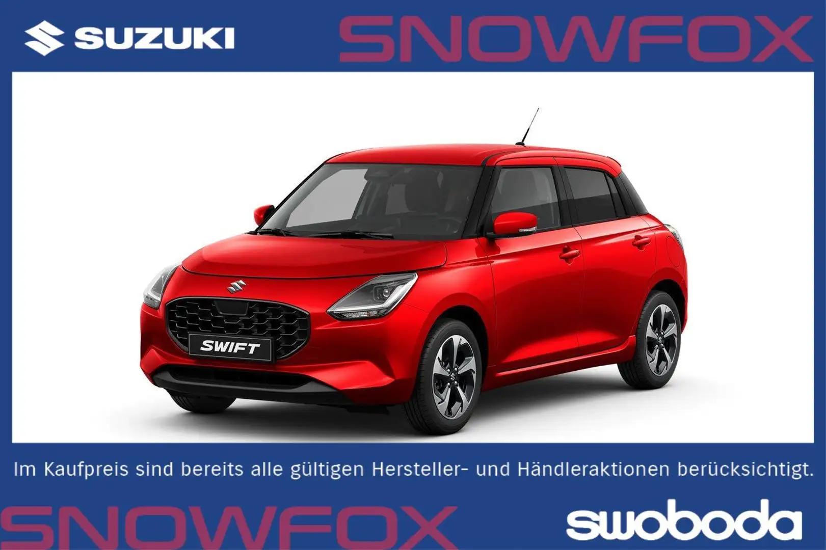 Suzuki Swift 1,2 Hybrid L3 Shine CVT Rot - 1