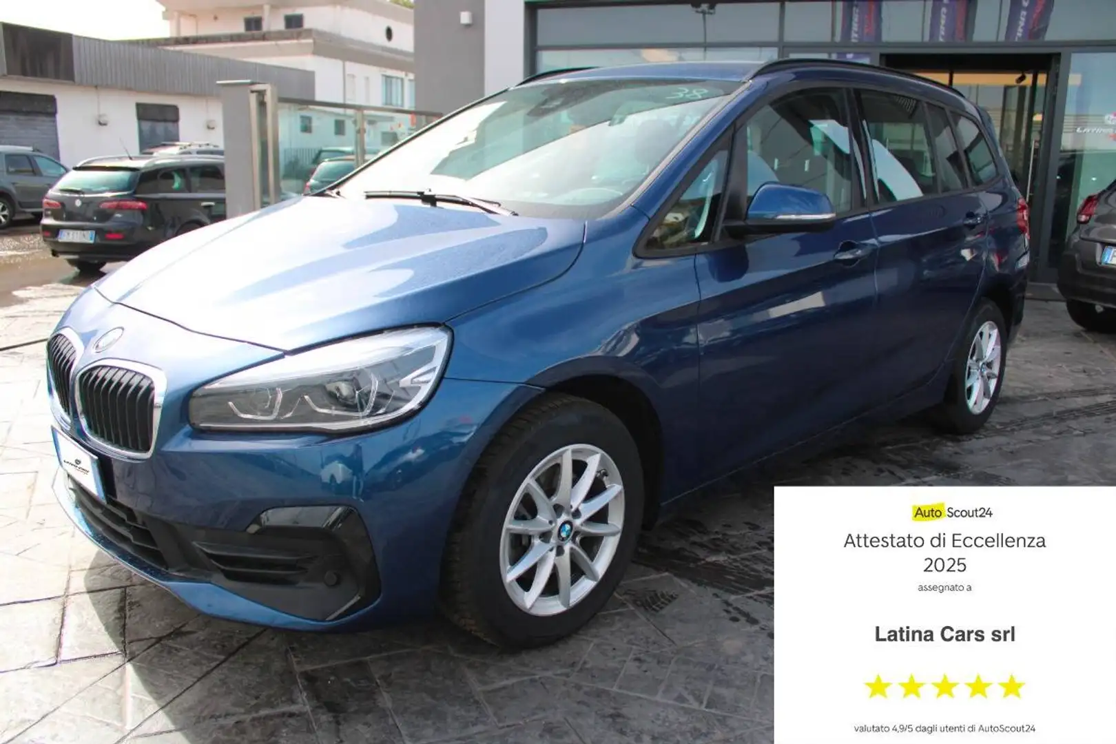 BMW 216 216d  Business 7 posti con Navigatore Blu/Azzurro - 1