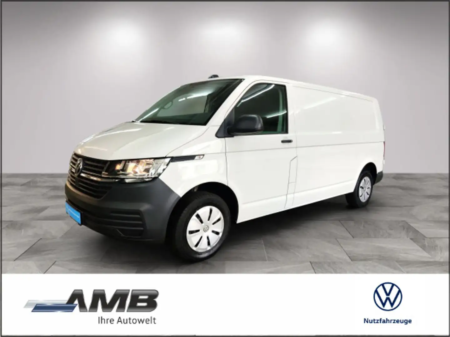 Volkswagen T6.1 Transporter T6.1 Kasten 2.0 TDI LR AHK/Navi/Lang/Sitzhzg/3Si Weiß - 1