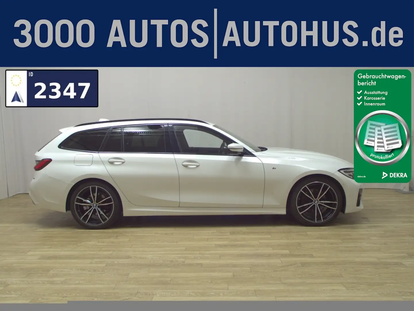 BMW 320 dA Touring M-Sport Navi LED LC prof. PDC Weiß - 1