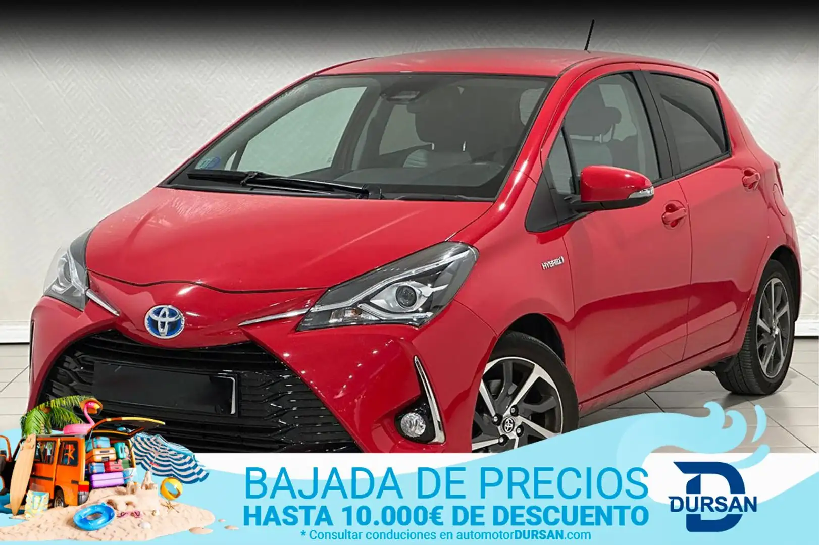 Toyota Yaris 1.5 100h Feel! Rojo - 1