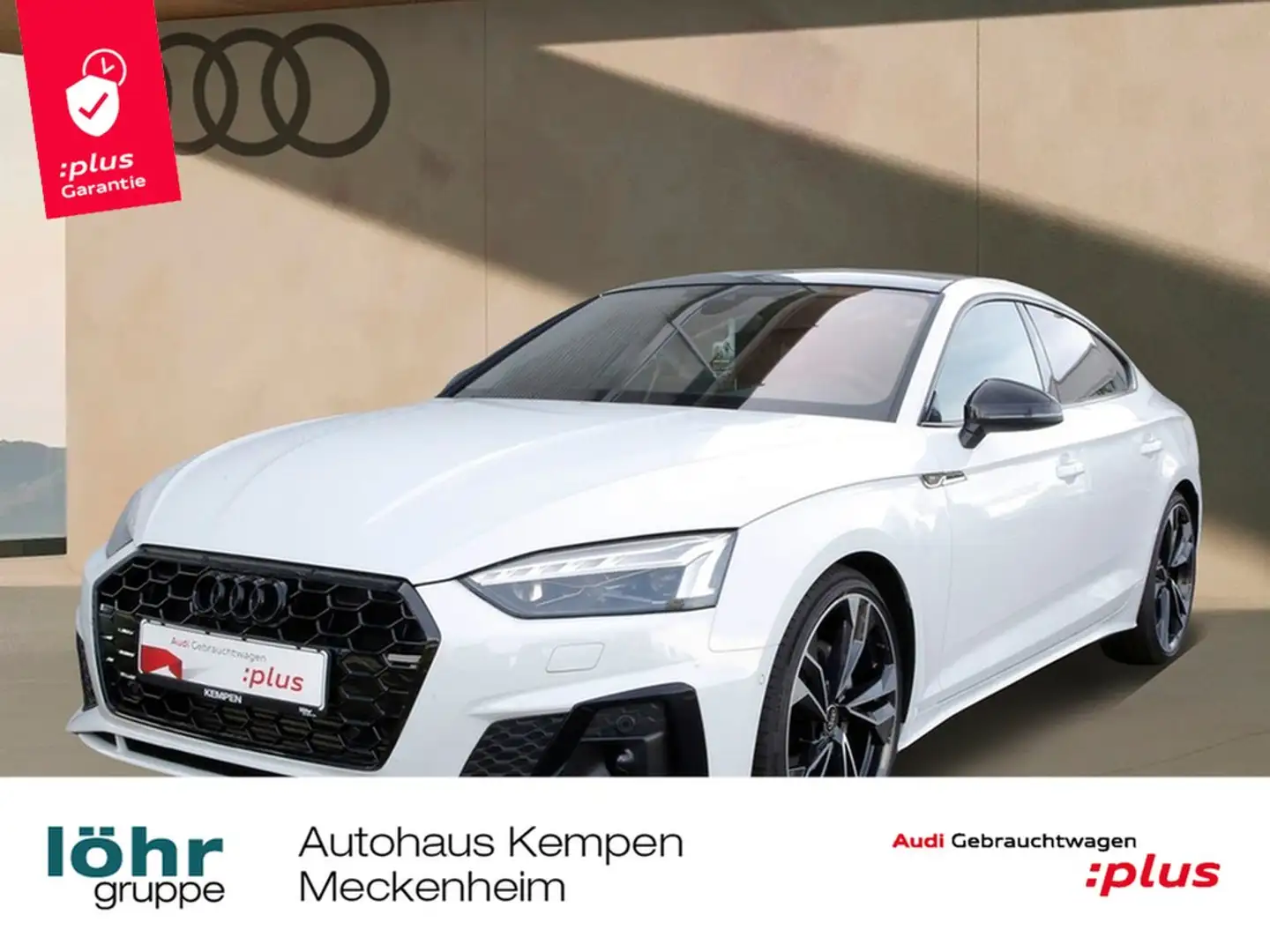 Audi A5 Sportback 40 TFSI S line PANO AHK STHZ Navi+VC ... Weiß - 1