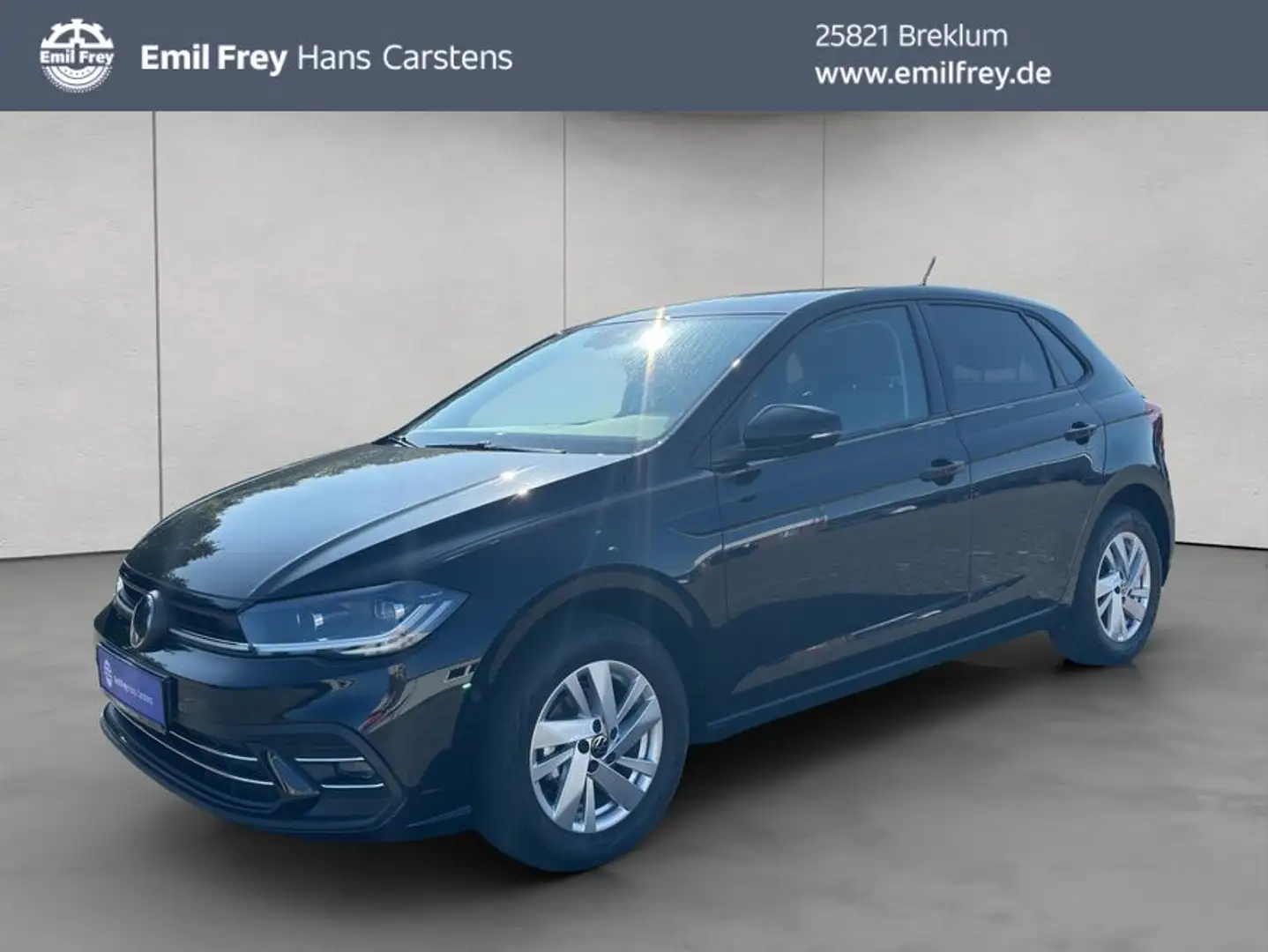 Volkswagen Polo Style 1,0l TSI OPF DSG IQ.Light Rückfahrka. Schwarz - 1