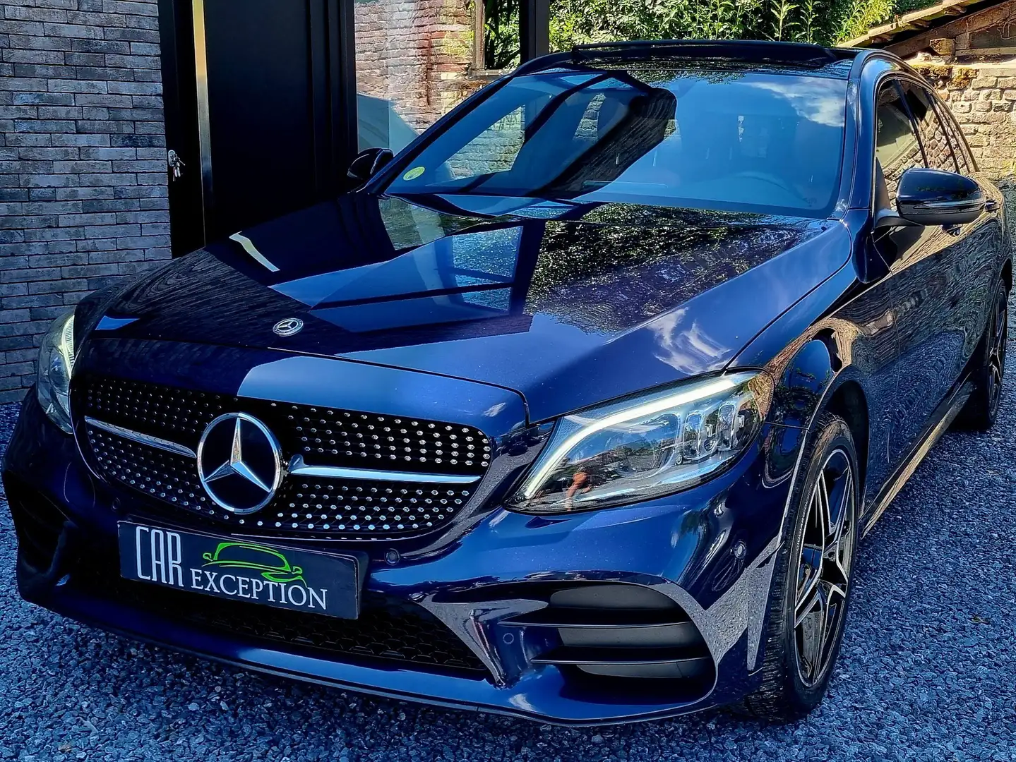 Mercedes-Benz C 200 C 200 d Pack AMG, Pack Night, Pano... Blauw - 2