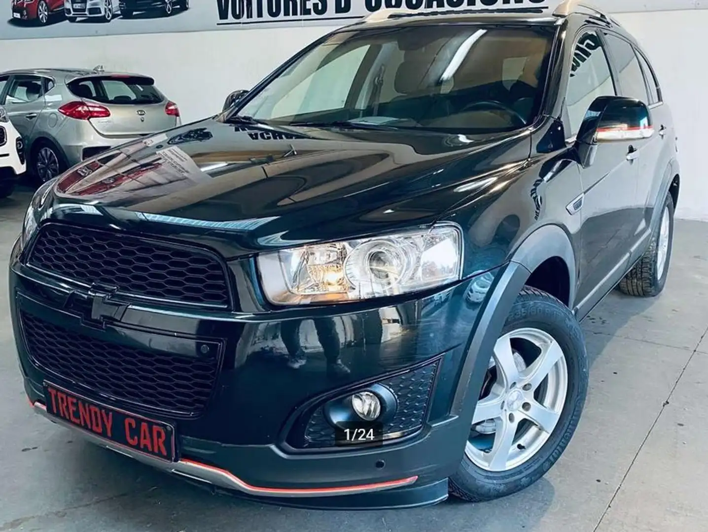 Chevrolet Captiva 2.2TCDi AWD LTZ+AUTO+7PL+VENTE EXPORT OU MARCHAND! Zwart - 1