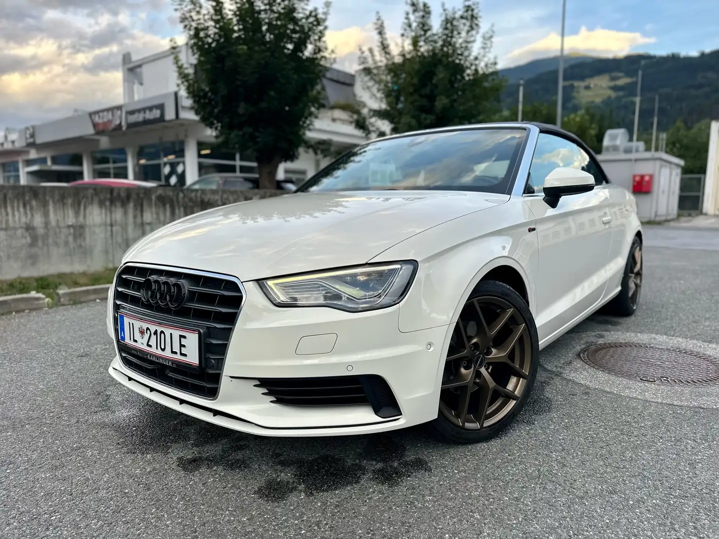 Audi A3 Cabriolet 2,0 TDI Daylight S-tronic Weiß - 2