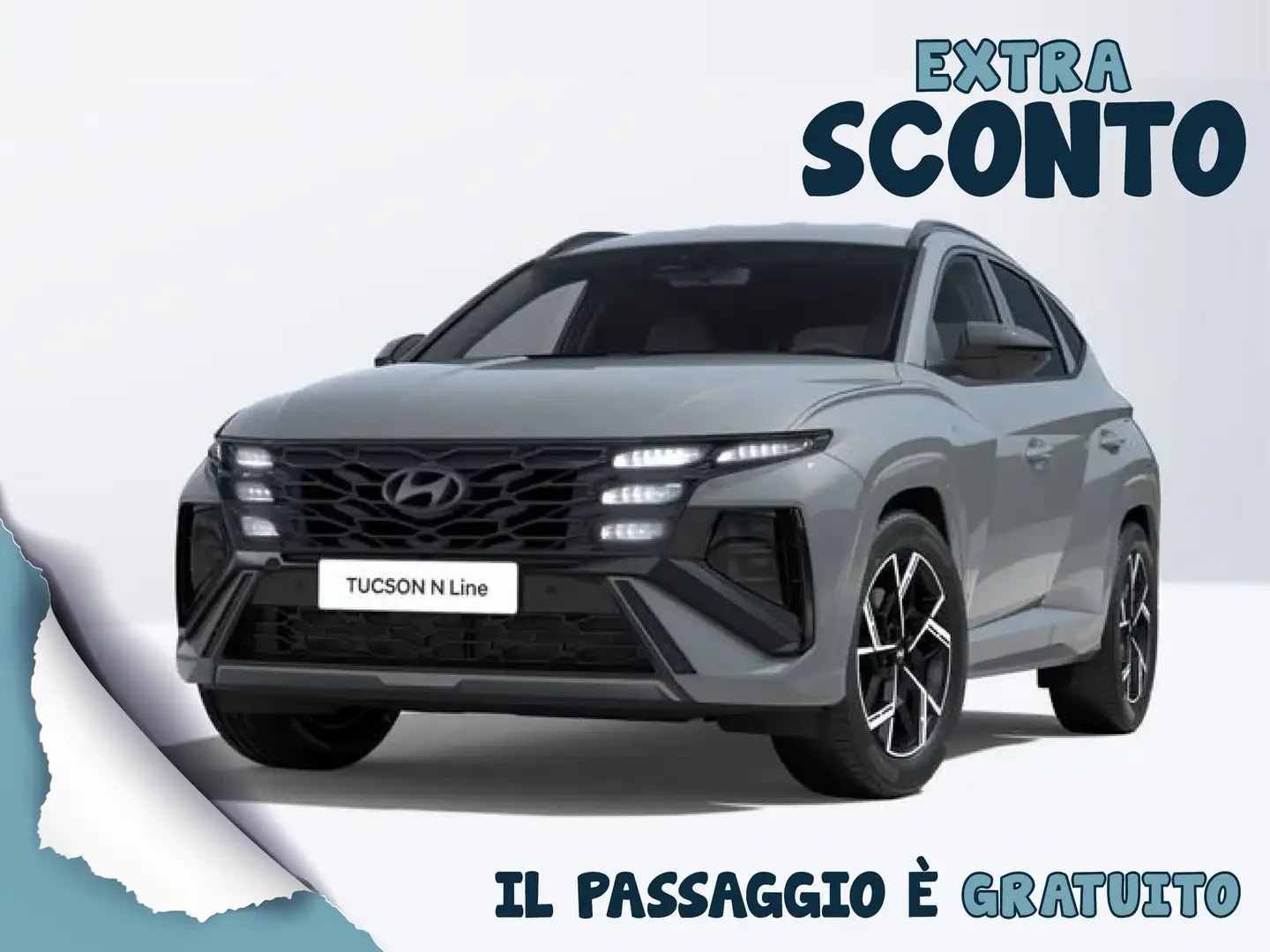Hyundai TUCSON 1.6 HEV aut. N Line Gris - 1