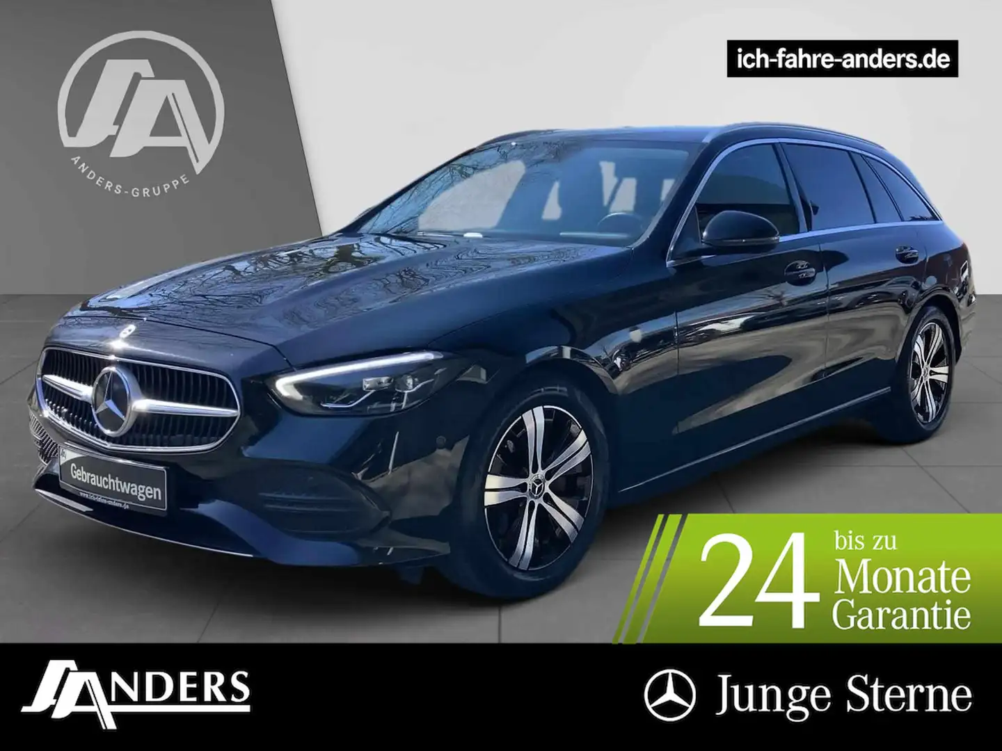 Mercedes-Benz C 180 T Avantgarde AdvPlus+MBUX+LED+Kam+Mem+EASY Zwart - 1