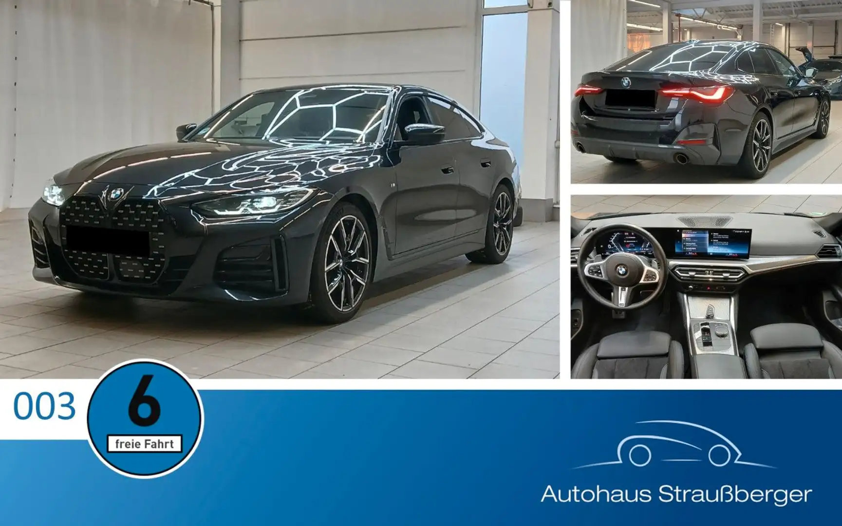 BMW 420 420d Gran Coupé xDrive M Sport ACC HiFi SHZ 360° Noir - 1