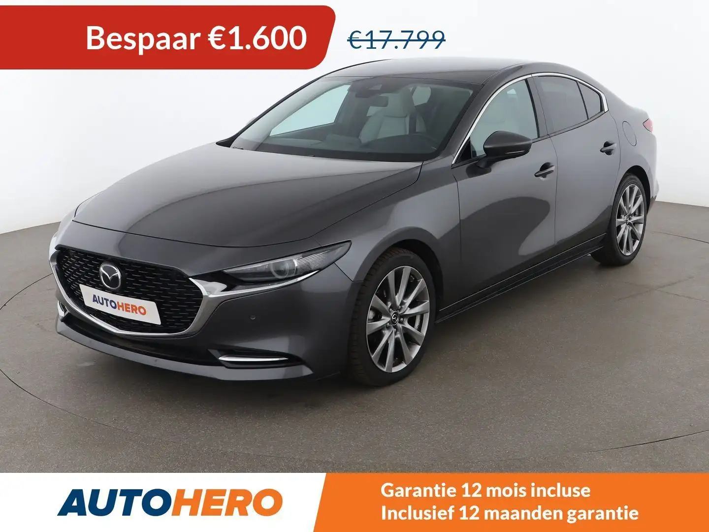 Mazda 3 2.0 Skyactiv-X Mild-Hybrid Exclusive Grijs - 1