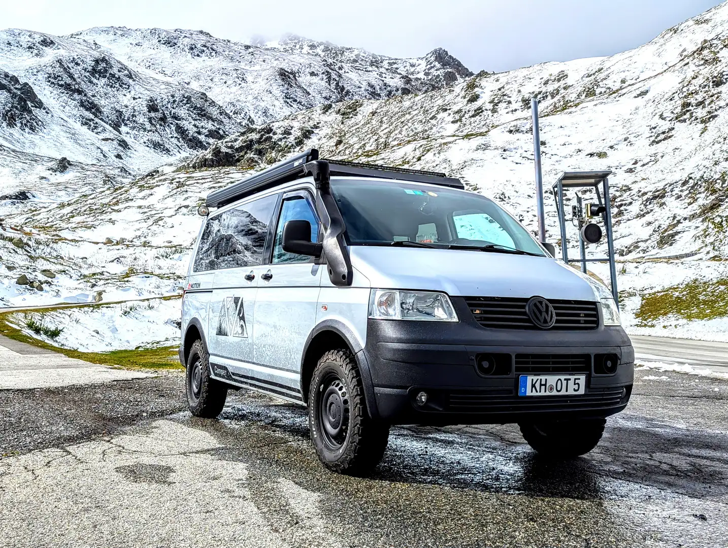Volkswagen T5 Allrad 4Motion Sperre Camper Seikel Küche Grijs - 2