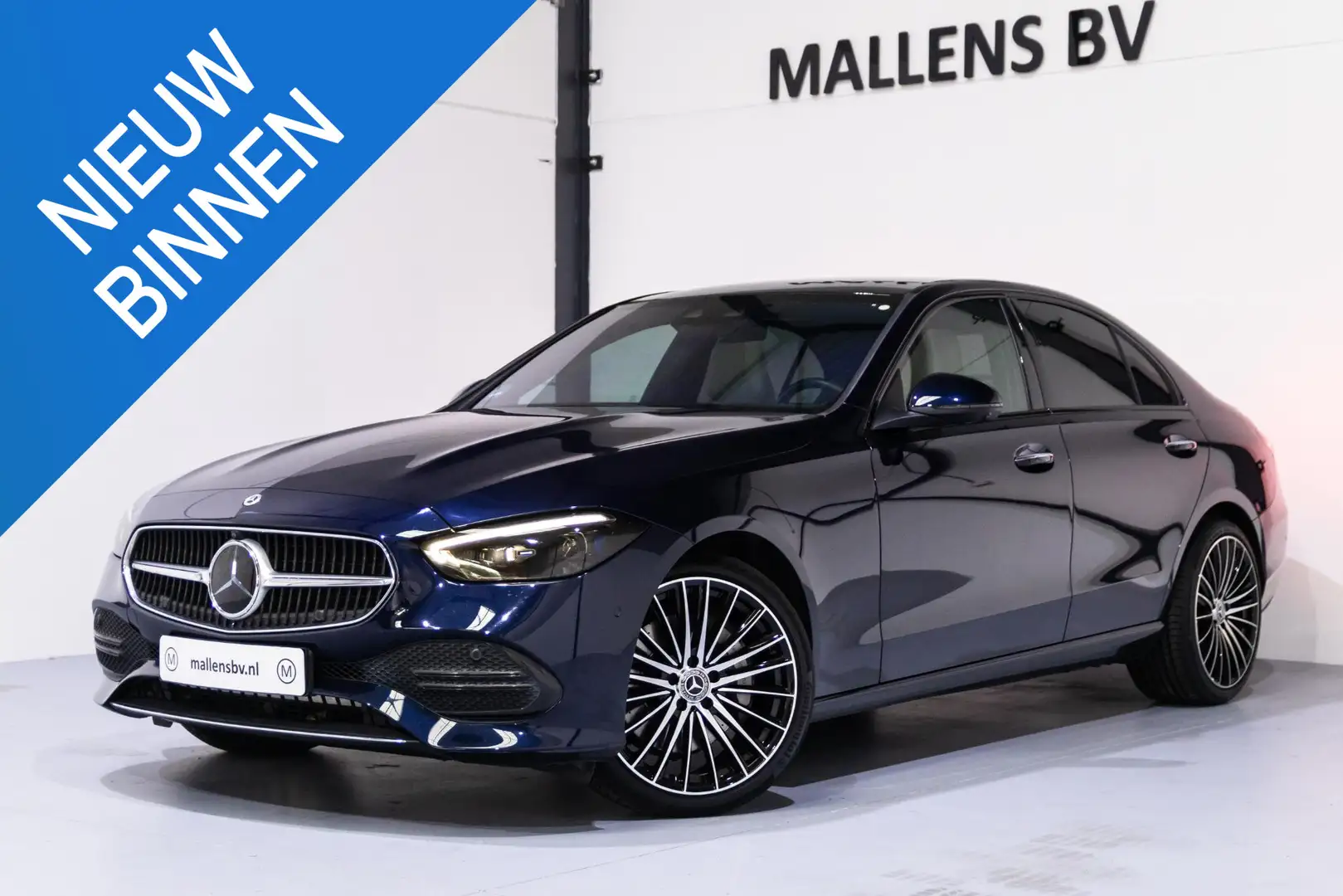 Mercedes-Benz C 300 4MATIC AMG Line VOL/PANO/MEMORY/LEER/HUD/360/TREKH Blauw - 1