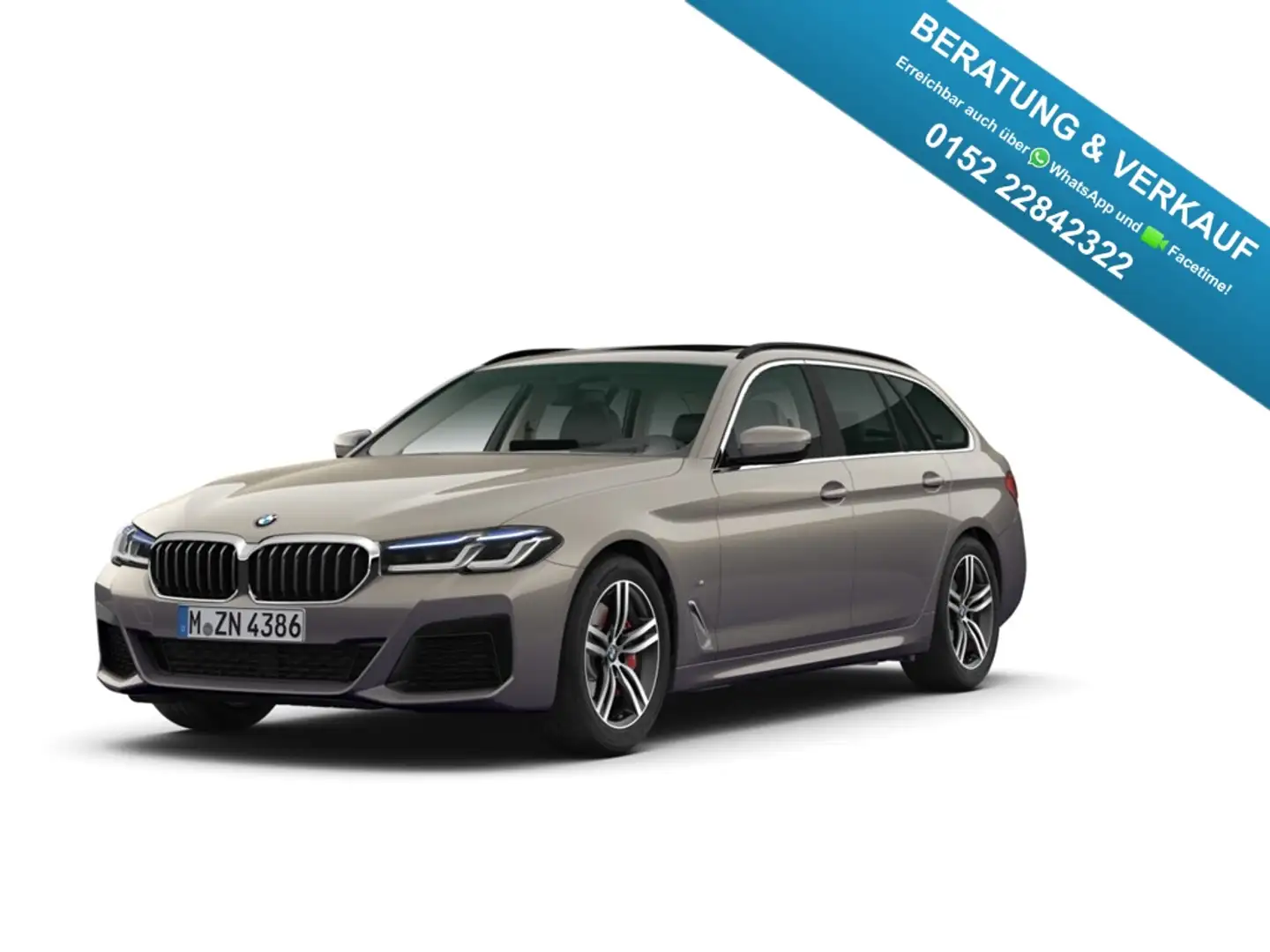 BMW 540 d xDrive Touring M Sport HUD Pano AHK StandHZG Grau - 1