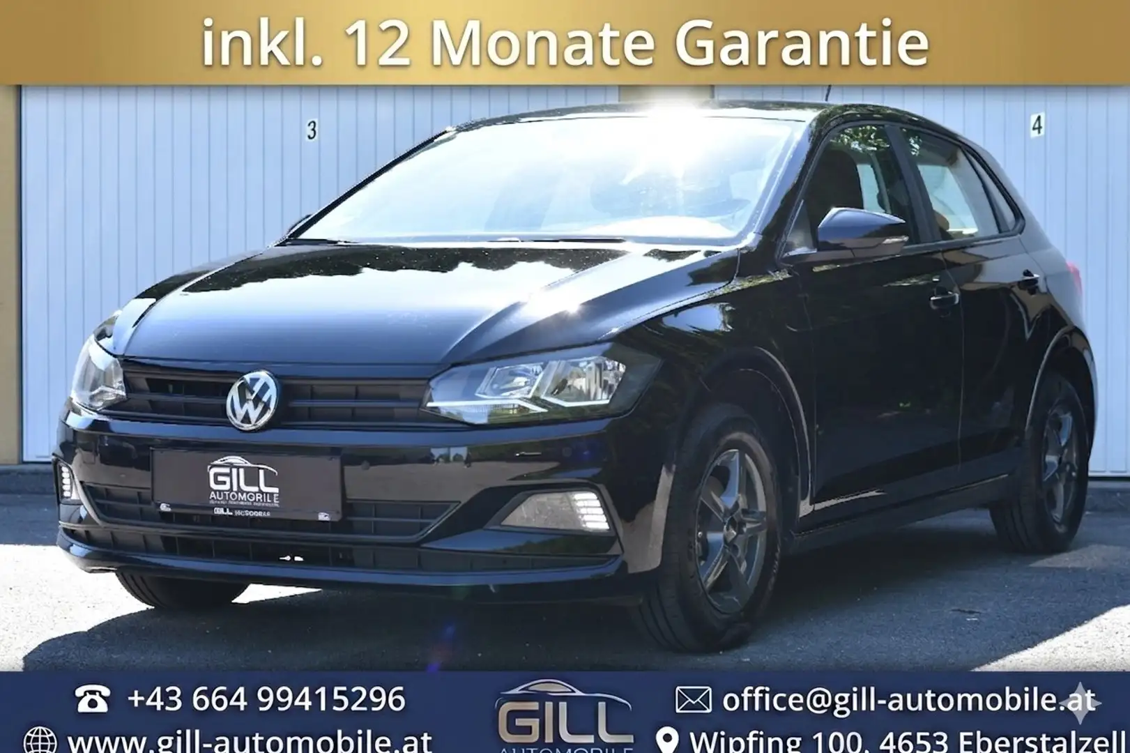 Volkswagen Polo 1,0 CarPlay | Klimaautomatik | Pickerl 06/2027 Schwarz - 1