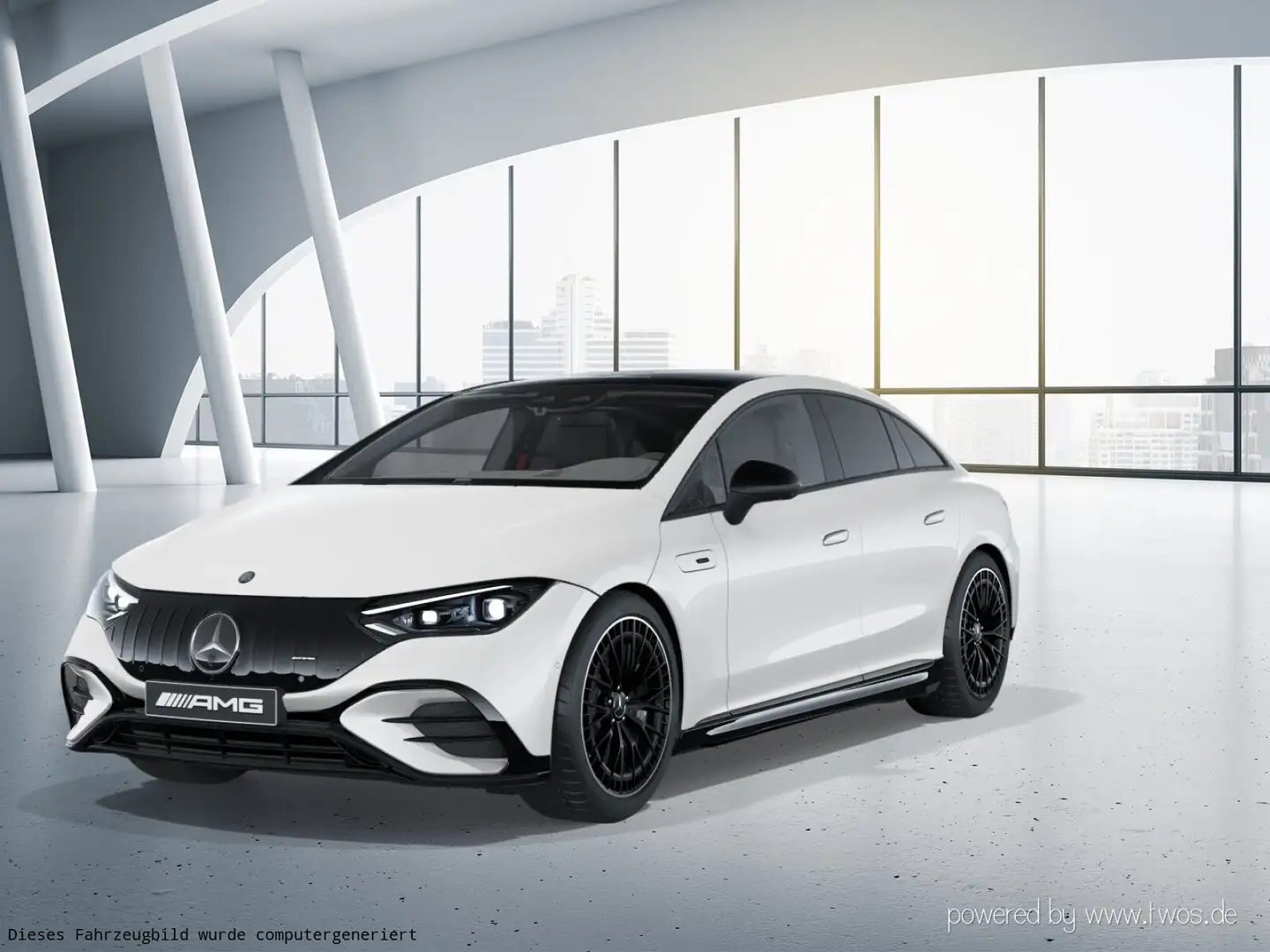 Mercedes-Benz EQE 53 EQE 53 AMG Line Navi/Pano.-Dach/Distronic/Styling Weiß - 2