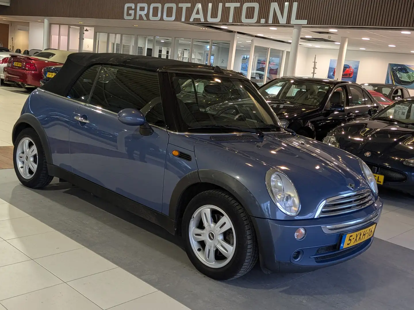 MINI Cooper Cabrio Mini 1.6 Chili DAK DEFECT Stuurbekrachtiging Niebieski - 1