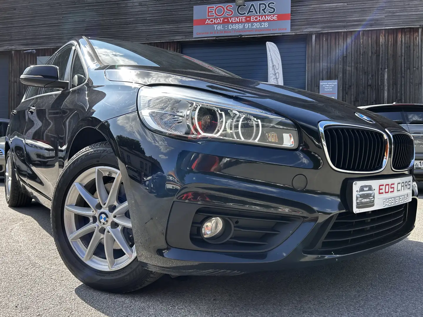 BMW 216 dActive 1*Prop Gps Xenon Cruise Hayon Elec Gar 1An Zwart - 1