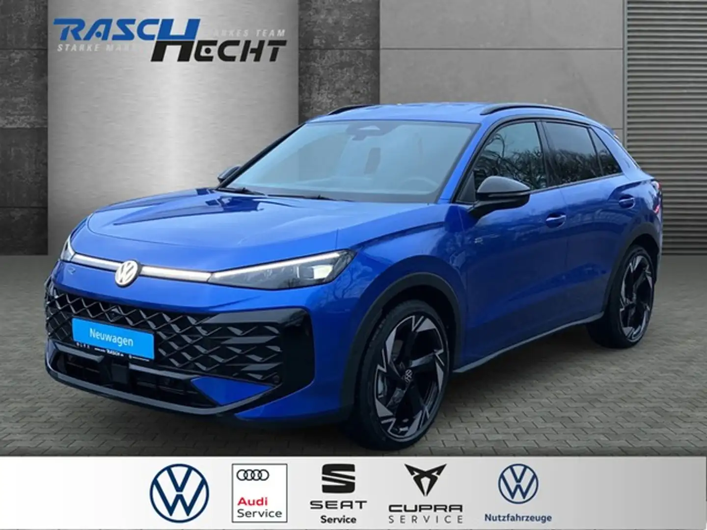Volkswagen T-Roc R-Line 1.5 eTSI DSG*LED*NAVI*SHZ* Blau - 1
